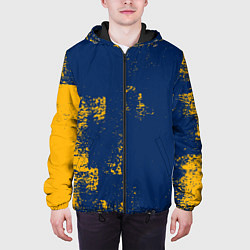 Куртка с капюшоном мужская ПЯТНИСТАЯ ТЕКСТУРА ГРАНЖ, цвет: 3D-черный — фото 2
