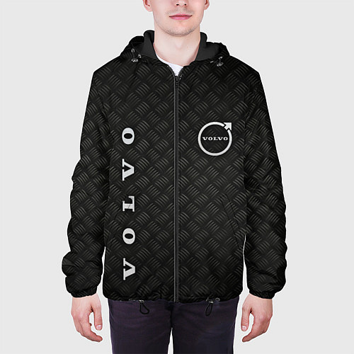 Мужская куртка Логотип VOLVO на металле / 3D-Черный – фото 3