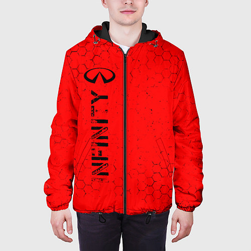Мужская куртка ИНФИНИТИ Infinity Соты / 3D-Черный – фото 3
