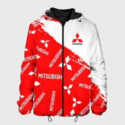 Куртка с капюшоном мужская Mitsubishi Паттерн, цвет: 3D-черный