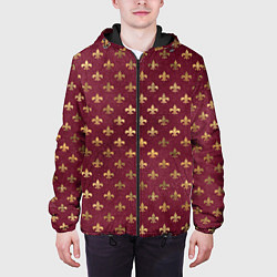 Куртка с капюшоном мужская Классические узоры classic, цвет: 3D-черный — фото 2