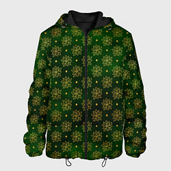 Куртка с капюшоном мужская Gold & Green, цвет: 3D-черный