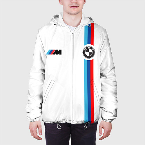 Мужская куртка БМВ 3 STRIPE BMW WHITE / 3D-Белый – фото 3