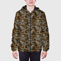 Куртка с капюшоном мужская ВАРВАР ВОИН, цвет: 3D-черный — фото 2