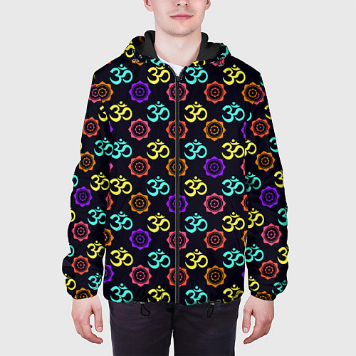 Мужская куртка Мантра - ОМ / 3D-Черный – фото 3