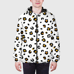 Куртка с капюшоном мужская Пятна леопарда leopard spots, цвет: 3D-черный — фото 2