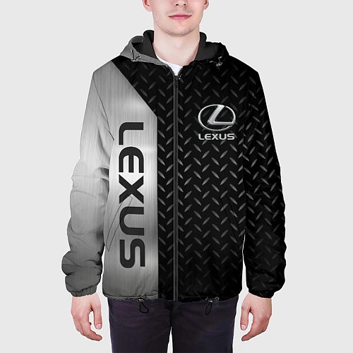 Мужская куртка Lexus Лексус Сталь матал / 3D-Черный – фото 3