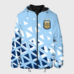 Куртка с капюшоном мужская Сборная Аргентины футбол, цвет: 3D-черный