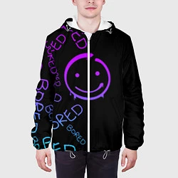 Куртка с капюшоном мужская Neon Bored Half pattern, цвет: 3D-белый — фото 2