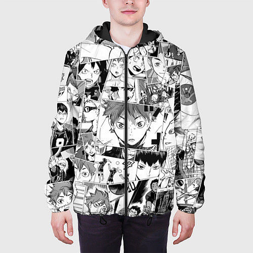 Мужская куртка Волейбол!! pattern / 3D-Черный – фото 3