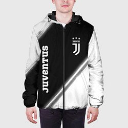 Куртка с капюшоном мужская ЮВЕНТУС Juventus Краска, цвет: 3D-черный — фото 2