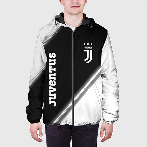 Мужская куртка ЮВЕНТУС Juventus Краска / 3D-Черный – фото 3