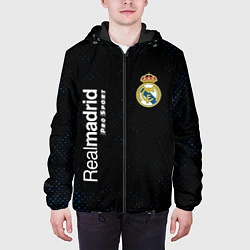 Куртка с капюшоном мужская REAL MADRID Pro Sport Потертости, цвет: 3D-черный — фото 2