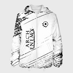 Куртка с капюшоном мужская Arch Enemy, цвет: 3D-белый