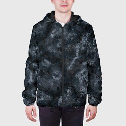 Куртка с капюшоном мужская Камуфляж Паук Ночь, цвет: 3D-черный — фото 2