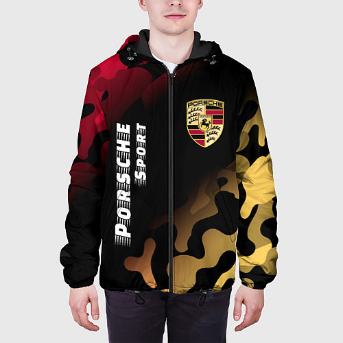 Мужская куртка ПОРШЕ Porsche Sport - Камуфляж / 3D-Черный – фото 3