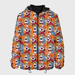 Куртка с капюшоном мужская Собаки Бассет-Хаунд, цвет: 3D-черный