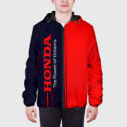 Куртка с капюшоном мужская HONDA DREAMS Краски По вертикали, цвет: 3D-черный — фото 2
