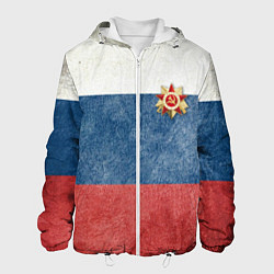 Куртка с капюшоном мужская Отечество!, цвет: 3D-белый