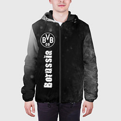 Куртка с капюшоном мужская БОРУССИЯ Borussia Пламя, цвет: 3D-черный — фото 2