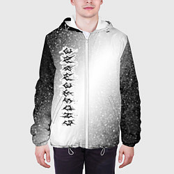 Куртка с капюшоном мужская GHOSTEMANE Шум Вертикально, цвет: 3D-белый — фото 2
