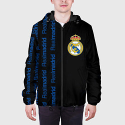 Куртка с капюшоном мужская REAL MADRID Разводы, цвет: 3D-черный — фото 2