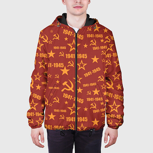Мужская куртка День Победы 1941-1945 / 3D-Черный – фото 3