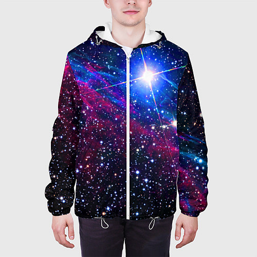 Мужская куртка Открытый космос Star Neon / 3D-Белый – фото 3
