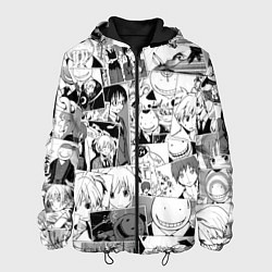 Куртка с капюшоном мужская Ansatsu kyoshitsu pattern, цвет: 3D-черный