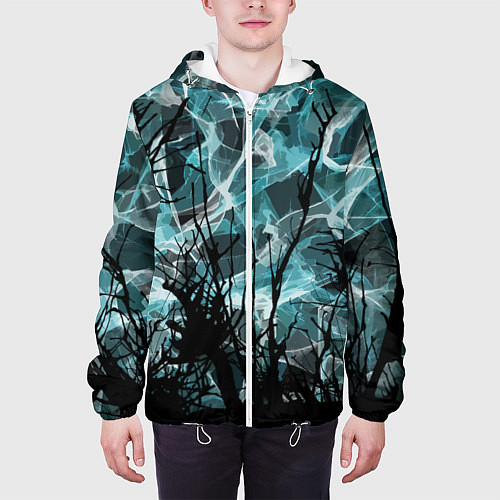 Мужская куртка Темный лес Дополнение Коллекция Get inspired! F-r- / 3D-Белый – фото 3