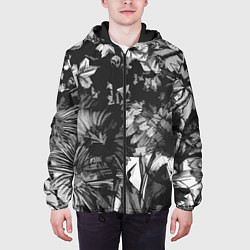Куртка с капюшоном мужская Смерть в цветах Дополнение Коллекция Get inspired!, цвет: 3D-черный — фото 2