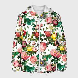 Мужская куртка Узор из летних роз Summer Roses Pattern