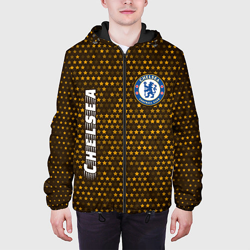 Мужская куртка ЧЕЛСИ Chelsea - Звезды / 3D-Черный – фото 3