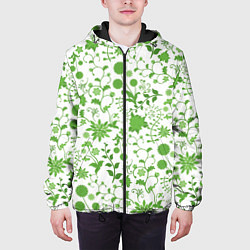 Куртка с капюшоном мужская Зелёное поле, цвет: 3D-черный — фото 2