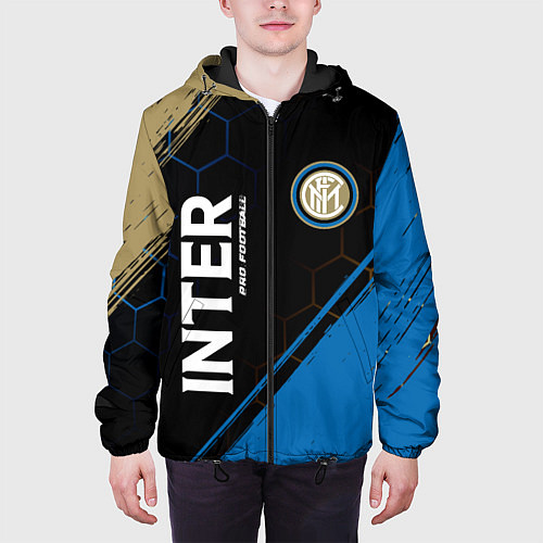 Мужская куртка INTER Pro Football Краска / 3D-Черный – фото 3