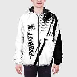 Куртка с капюшоном мужская The prodigy - логотип, цвет: 3D-черный — фото 2