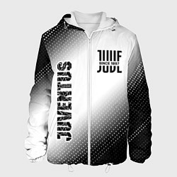 Куртка с капюшоном мужская JUVENTUS Juventus Градиент, цвет: 3D-белый