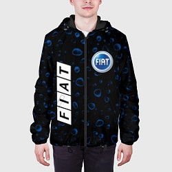 Куртка с капюшоном мужская ФИАТ Капли Дождя, цвет: 3D-черный — фото 2