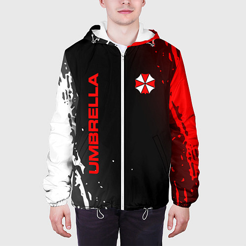 Мужская куртка Resident evil амбрелла / 3D-Белый – фото 3
