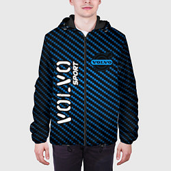 Куртка с капюшоном мужская VOLVO Volvo Sport Карбон, цвет: 3D-черный — фото 2