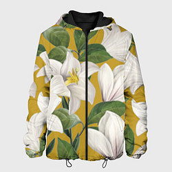 Мужская куртка Цветы Белые Лилии