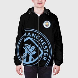 Куртка с капюшоном мужская MANCHESTER CITY МАНЧЕСТЕР СИТИ, цвет: 3D-черный — фото 2