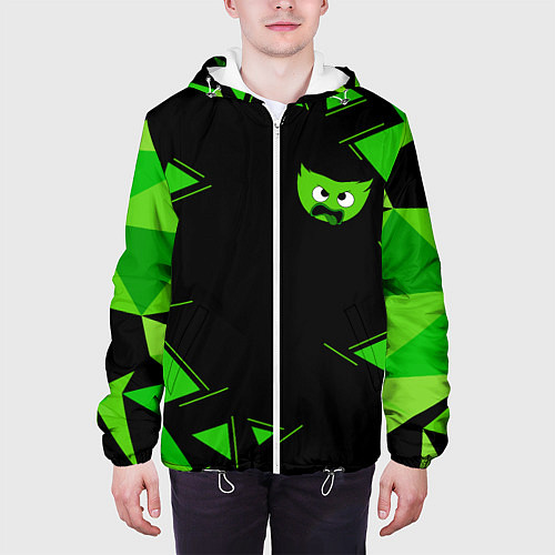 Мужская куртка GreenMini HuggyWuggyPoppy Playtime / 3D-Белый – фото 3