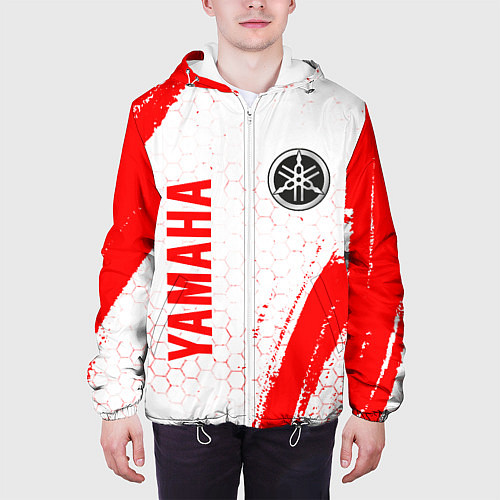 Мужская куртка ЯМАХА Краски / 3D-Белый – фото 3