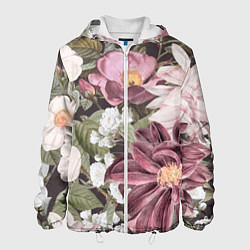 Мужская куртка Цветы Красивый Цветочный Букет Георгин