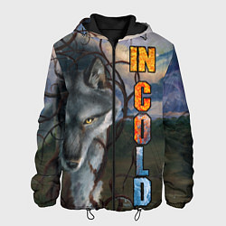 Куртка с капюшоном мужская IN COLD wolf with logo, цвет: 3D-черный