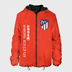 Куртка с капюшоном мужская АТЛЕТИКО Atletico Madrid Sport Гранж, цвет: 3D-черный