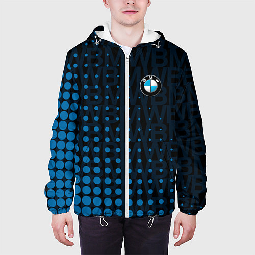 Мужская куртка Bmw Паттерн / 3D-Белый – фото 3