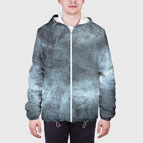 Мужская куртка Текстура Steel / 3D-Белый – фото 3