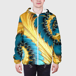 Куртка с капюшоном мужская Двойная авангардная спираль Double avant-garde spi, цвет: 3D-белый — фото 2